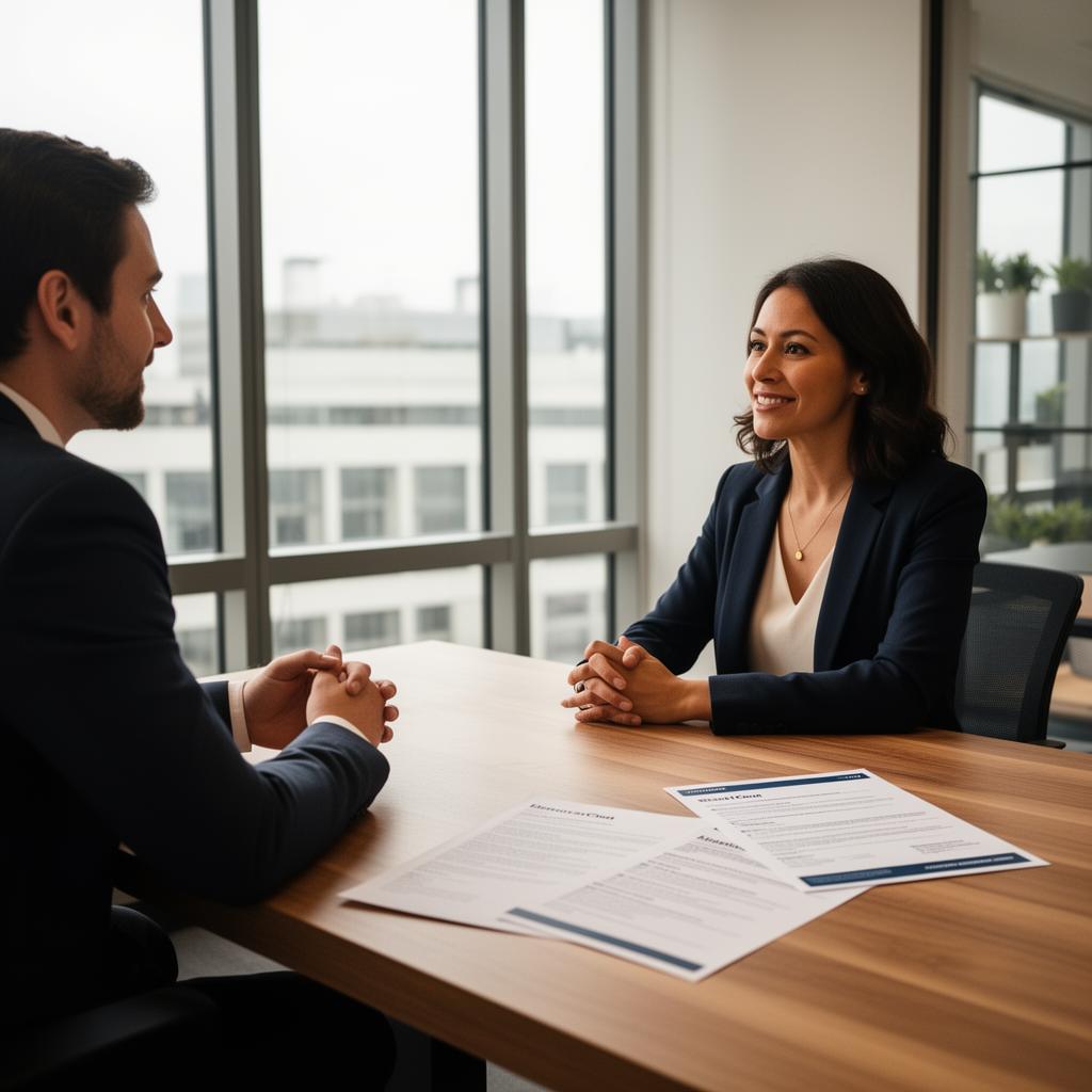 Recruiter conducting an interview